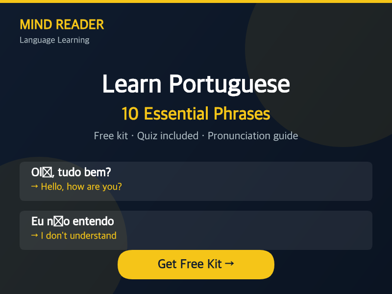 Portuguese phrase kit cover